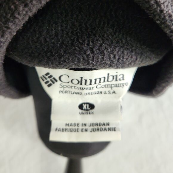 Columbia Mountain Dew 1/2 Zip Fleece Jacket Black XL Pullover Mens Womens Coat - Picture 6 of 11